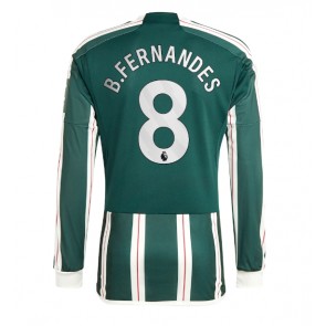 Manchester United Bruno Fernandes #8 Udebanetrøje 2023-24 Lange ærmer